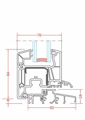 Sezione soglietta Smart 76